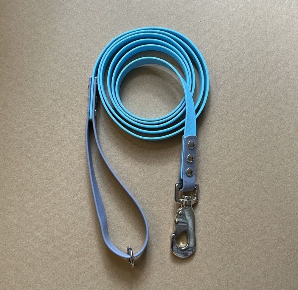 6.5’ Biothane Deluxe Dog Leash - 5/8" width - waterproof, stink proof USA Made
